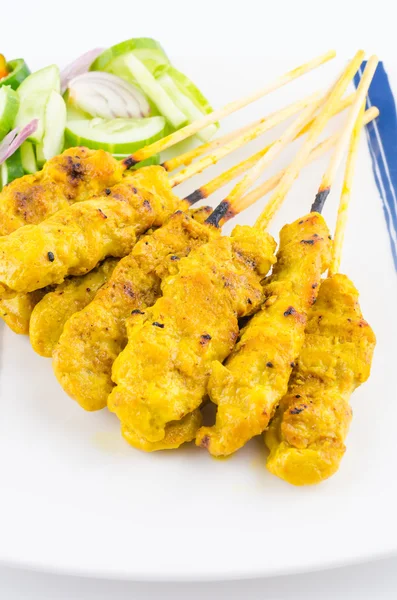 Pork satay thai cuisine food — Stock Photo, Image