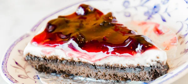 Tarta de queso con arándanos — Foto de Stock