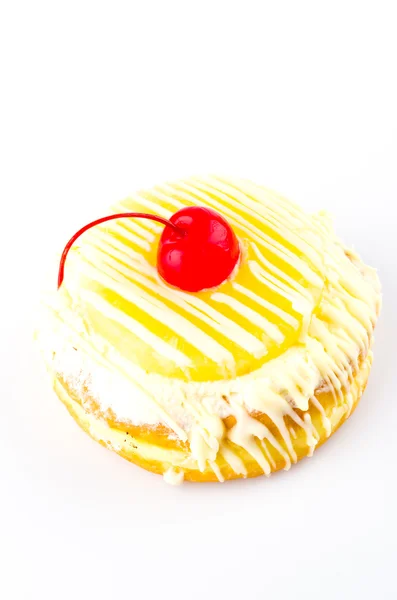 Cherries donut — Stock Photo, Image