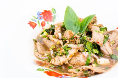 baharatlı domuz eti salata