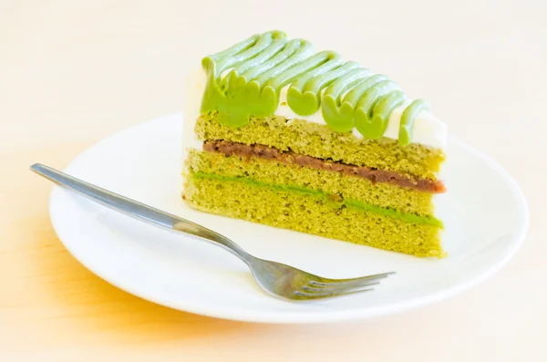 Groene thee cake — Stockfoto