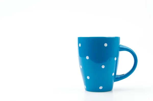 Polka mug cup — Stock Photo, Image