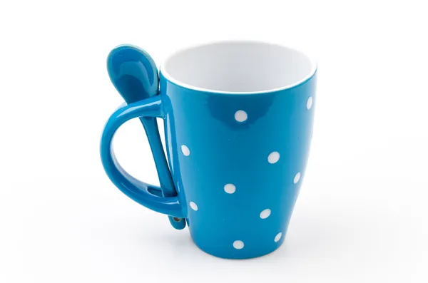 Polka mug cup — Stock Photo, Image