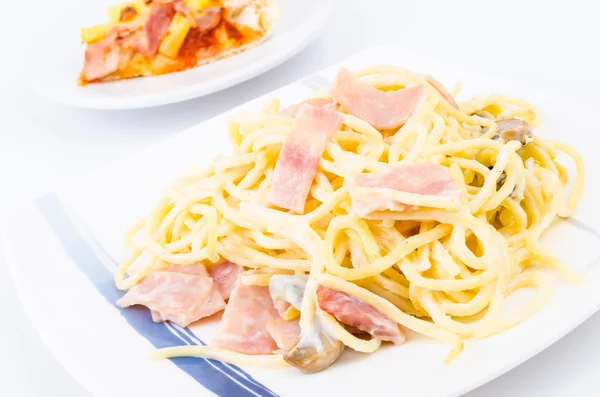 Spagetti carbonara — Stock Photo, Image