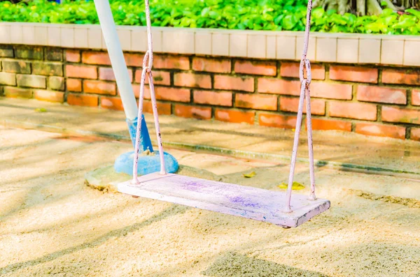 Playground swing — Stock Photo, Image