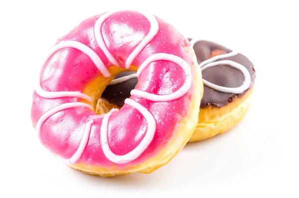 Donuts en blanco — Foto de Stock
