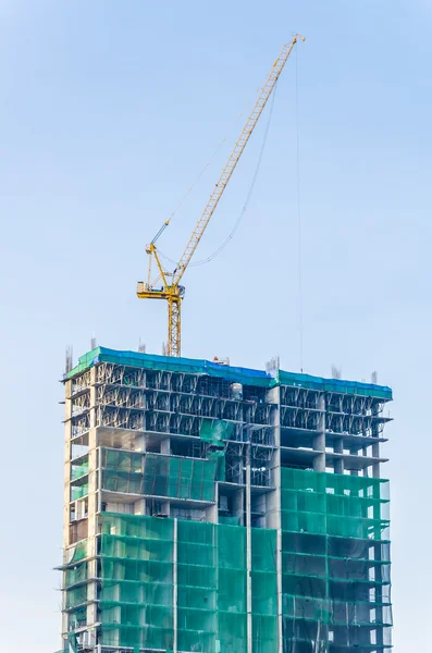 Construção de gruas — Fotografia de Stock