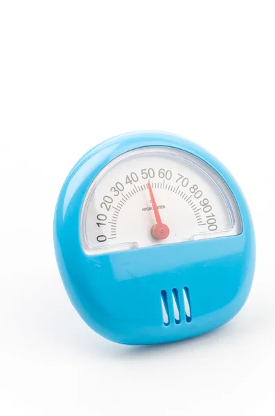 Hygrometer on white — Stock Photo, Image