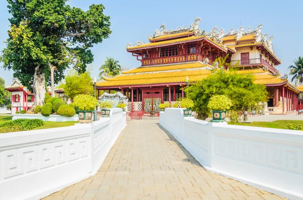 Templo chinês em bang pa — Fotografia de Stock