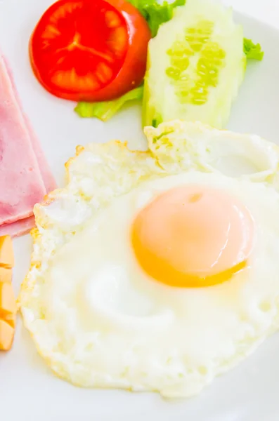 Fried egg and breakfast — Stock Photo, Image