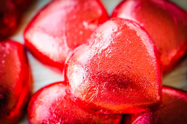 Cuori di cioccolato — Foto Stock