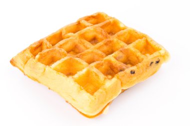 waffle üzerine beyaz