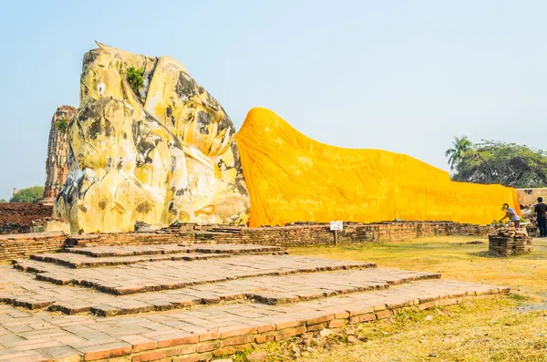 Buddhastatyn sömn — Stockfoto