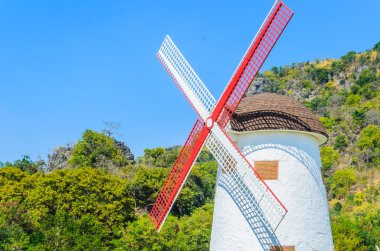 Bahçedeki yel değirmeni