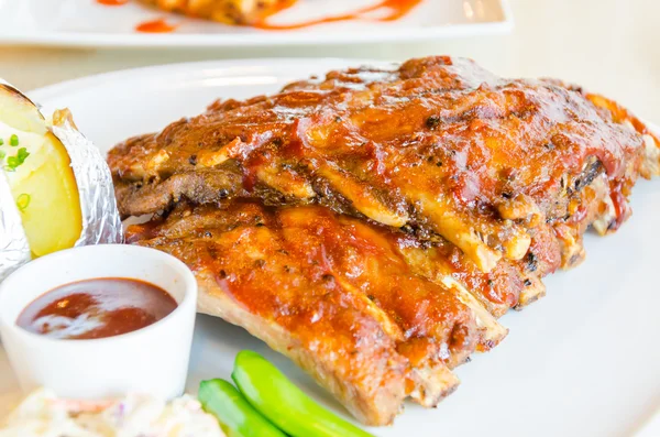 BBQ ribben biefstuk — Stockfoto