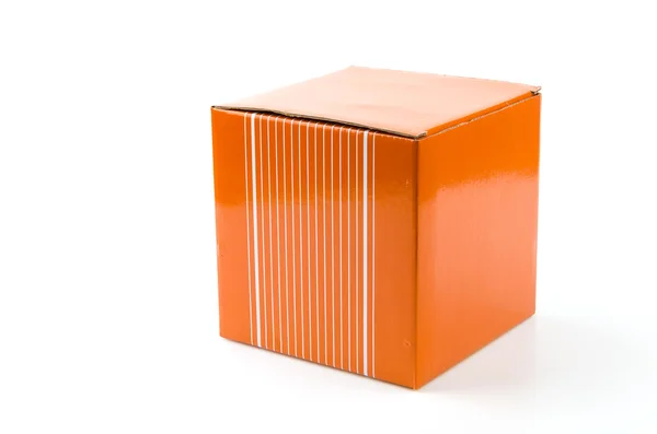 Caixa laranja — Fotografia de Stock