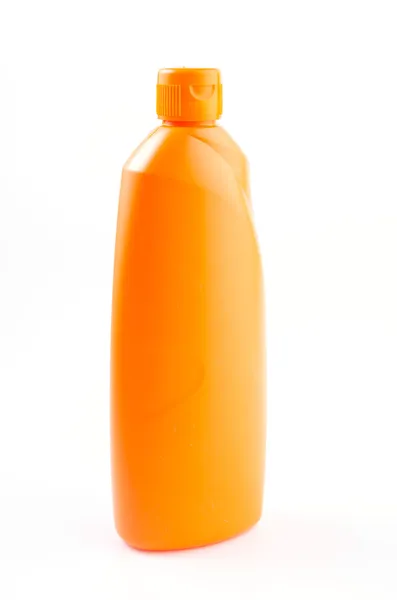 Naranja botella de limpieza — Foto de Stock