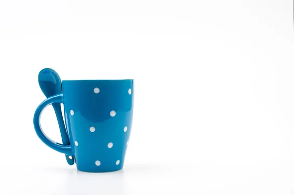 Polka mug cup — Stock Photo, Image