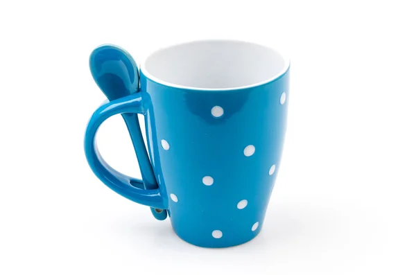 Polka mug cup — Stock Photo, Image