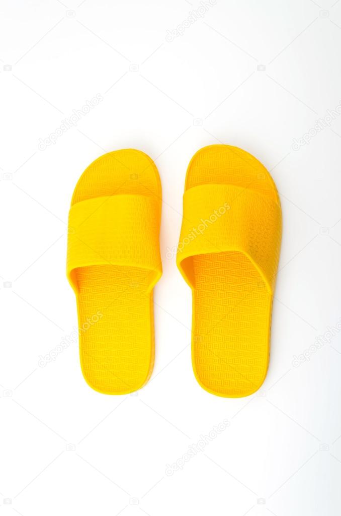 yellow slippers