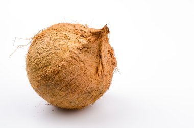 beyaz üzerine Hindistan cevizi