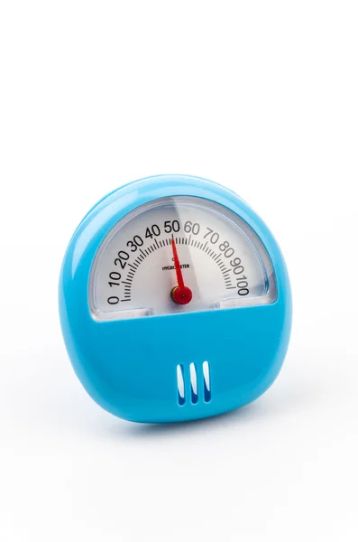 Hygrometer on white — Stock Photo, Image