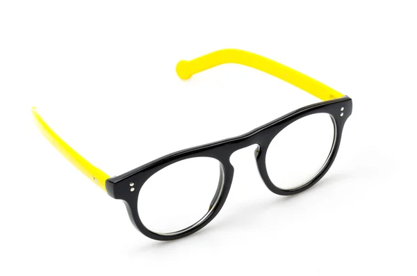 白色衬底上的 eyeglassses — 图库照片