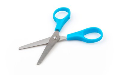 Scissors on white