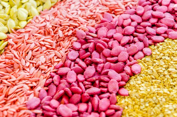 Colorful seeds texture — Stock Photo, Image