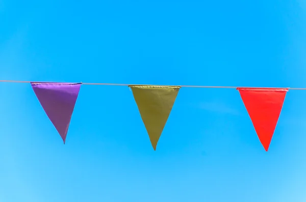 Farbe Parteifahnen — Stockfoto