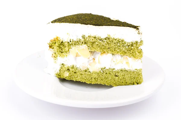 Green tea cake — Stock Photo, Image