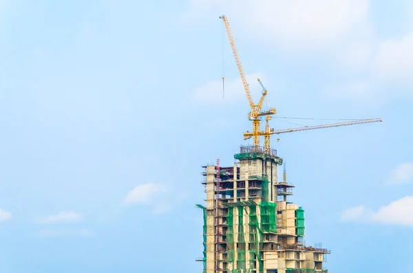 Bouw kraan gebouw — Stockfoto