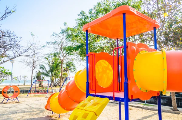 Spielplatz am Strand — Stockfoto