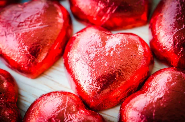 Chocolate hearts — Stock Photo, Image