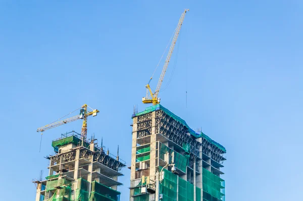 Crane building construction site — Stock Photo, Image