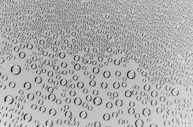 siyah ve beyaz olarak su damlaları