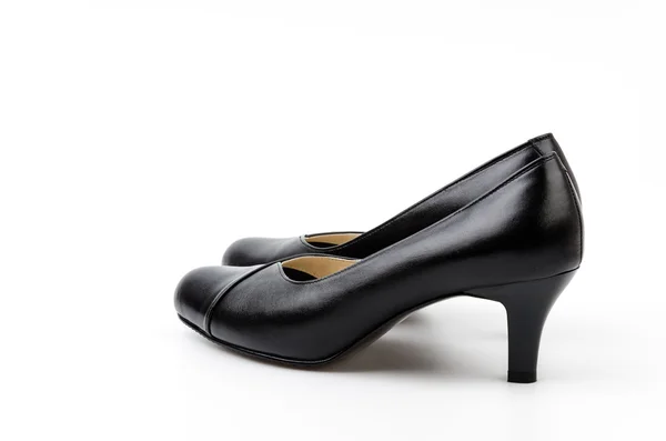 Sapato preto de couro — Fotografia de Stock