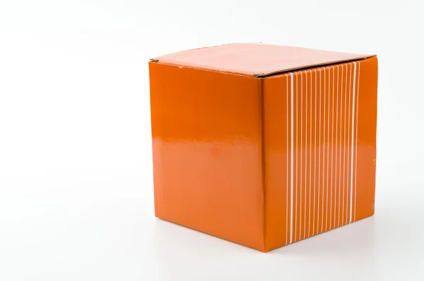 Caja naranja — Foto de Stock