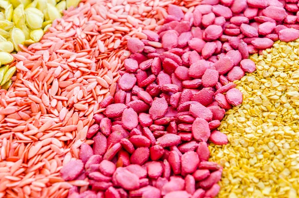 Colorful seeds texture — Stock Photo, Image