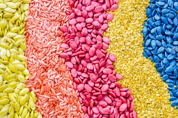 Colorful seeds texture — Stock Photo, Image