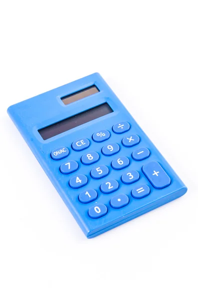 Calculator op wit — Stockfoto