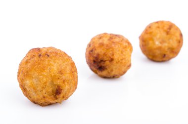 beyaz üzerine takoyaki