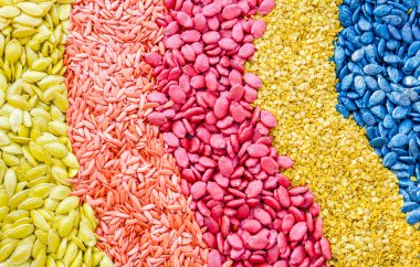 renkli tohumlar doku