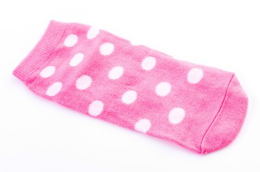 pembe polka çorap