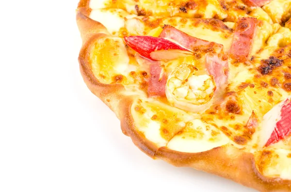 Pizza on white — Stock Photo, Image