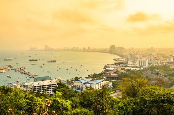 Cidade de Pattaya tempos de crepúsculo — Fotografia de Stock