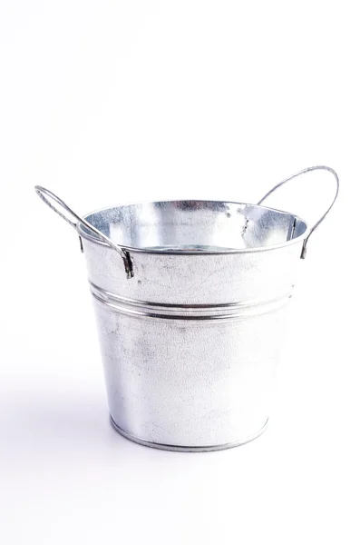 Stainless bucket — Stock Photo, Image