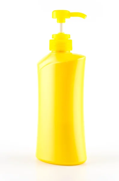 Sarı şişe pompa — Stok fotoğraf