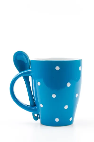 Polka mug cup — Stock Photo, Image