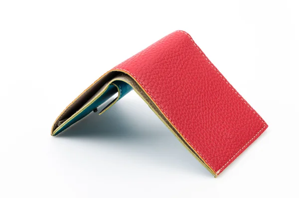 Cartera de cuero rojo — Foto de Stock